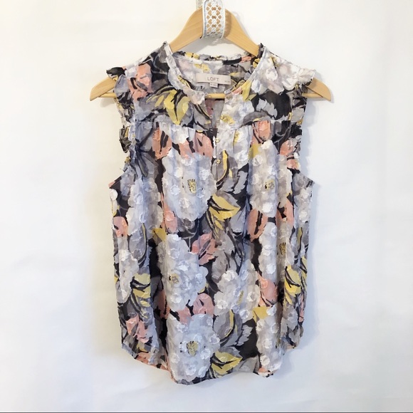 LOFT Tops - Ann Taylor Loft Floral sleeveless top